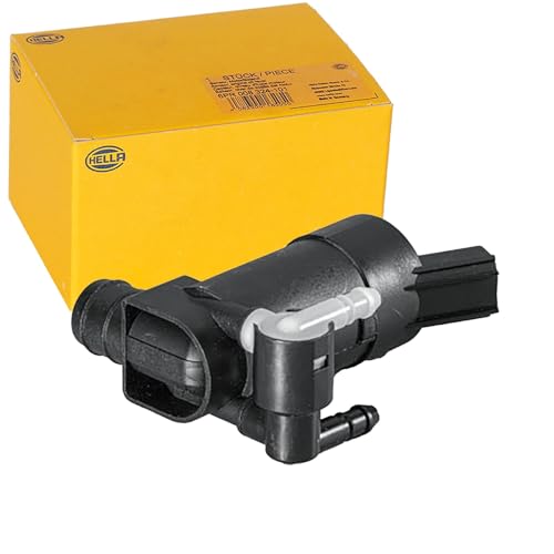 Hella 8TW 006 848-151 Pompa Acqua Lavaggio, Pulizia Cristalli, 12V, Elettrico