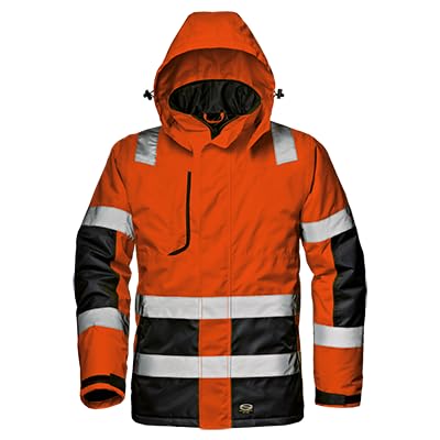 Sir Safety System MATRIX – Giacca alta visibilità Classe 3 EN 20471, twill poliestere laminato TPU, imbottita, bande rifrangenti
