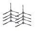 Produktbild Bomcomi 1/2/4 Paare Seitenbürste Ersatz für Ilife V3 V5 A4 A6 V3S Roboter-Staubsauger Teile Pinsel