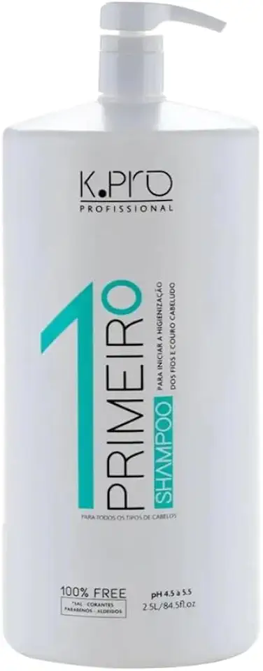 K.Pro Primeiro Shampoo Profissional, 2,5L, pH 4.5-5.5