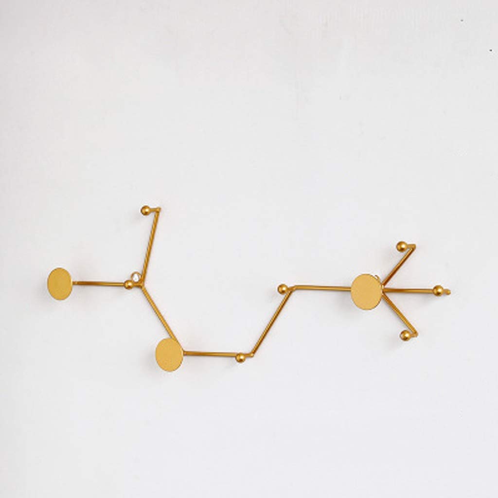 MRKU Coat Rack with Hooks Clothes Hat Decorative Wall Shelf Creative Porch Key Hanger Door Entrance