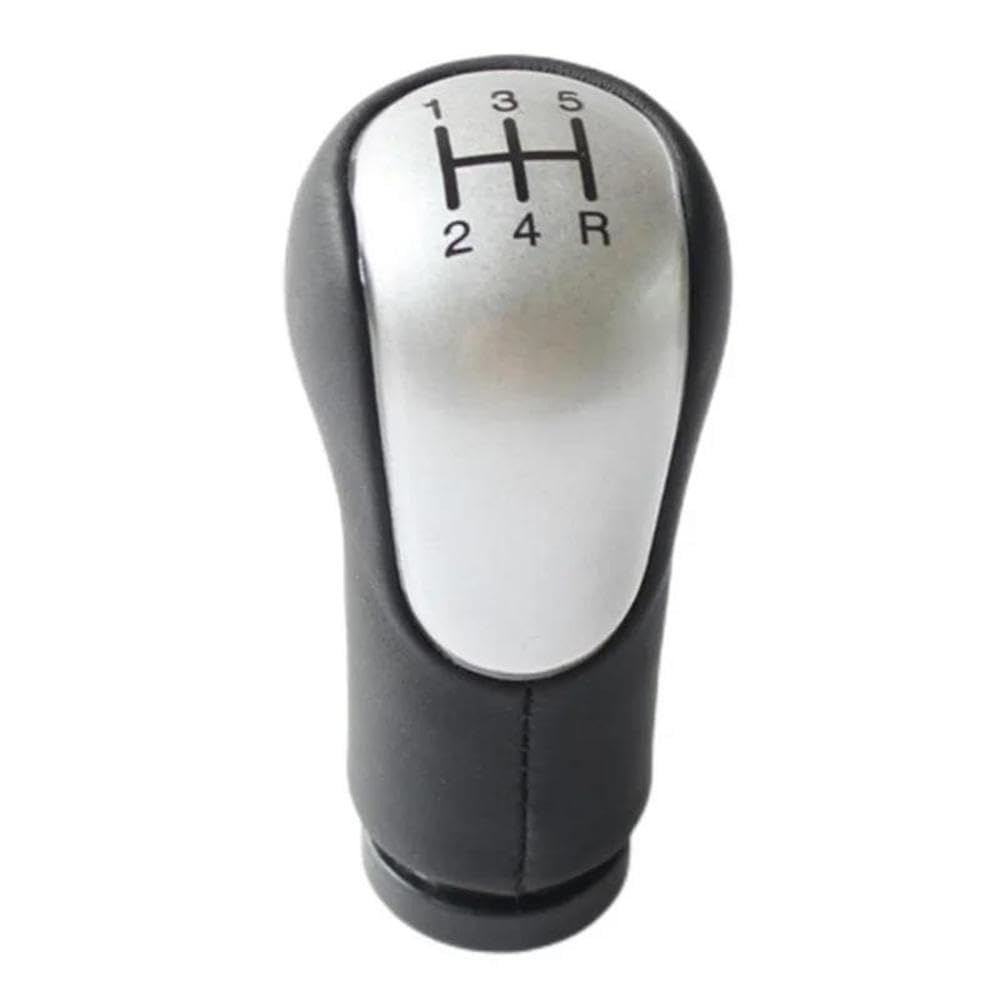 YDXHERTA for Ford Fiesta MK6 for Connect Fusion 2002-2008 Car Styling Gear Shift Knob Gaiter Boot Cover Collar Case Auto Parts(Silver Pen)