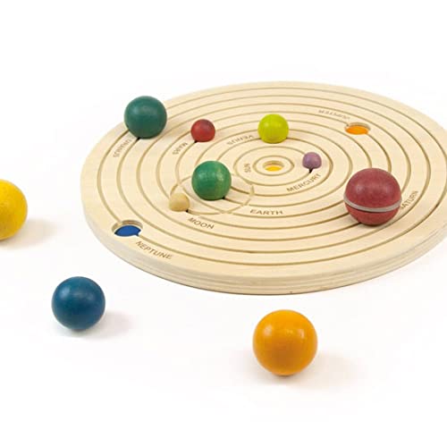 Andreu Toys-3D Solar System Puzzles de Madera, Multicolor (16110)