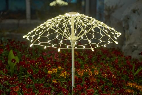 IJG Outdoor Solar Garden Lights, 2 Pack Warm LED Landscape Lights by IJG - Image 7