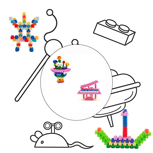 Image of Gambit Bulid Structures Interlocking Play Mat Building Hexa Blocks Set (120 Pieces) Smart Activity Fun and Learning Train Blocks for Kids - Multi-Color