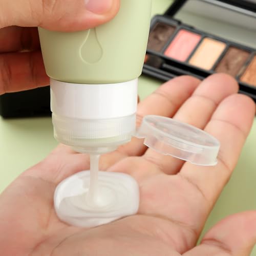 Image of Gemice Travel Bottles for Toiletries, Tsa Approved, Travel Size Containers, BPA Free Leak Proof Tubs Refillable Liquid Accessories for Cometic Shampoo and Lotion Soap
