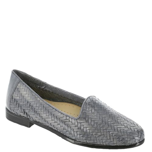 Trotters Women's Liz III Flat Sandal, Glacial Blue, 7.5 Wide