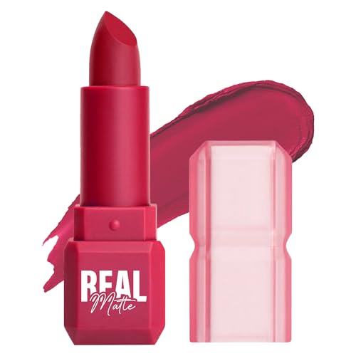 Image of Mila Beaute Real Matte Lipstick | Enriched With Rosehip Extract | Ultra Matte Finish & Long Lasting I Single Swipe, Lightweight & Comfortable - 14-ROSE PETAL