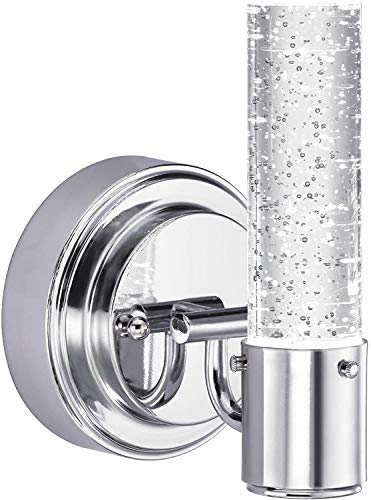 Laborate Lighting, One-Light LED Indoor Wall Sconce, Chrome Finish with Bubble Glass