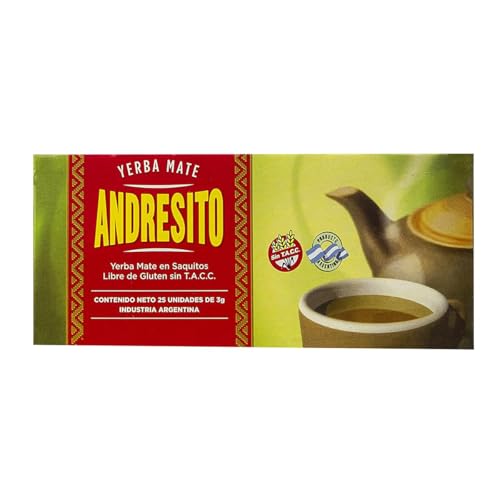 Andresito Cocido Bolsa de té 25 x 3 g | Yerba Mate de Argentina | Bolsa de té tradicional