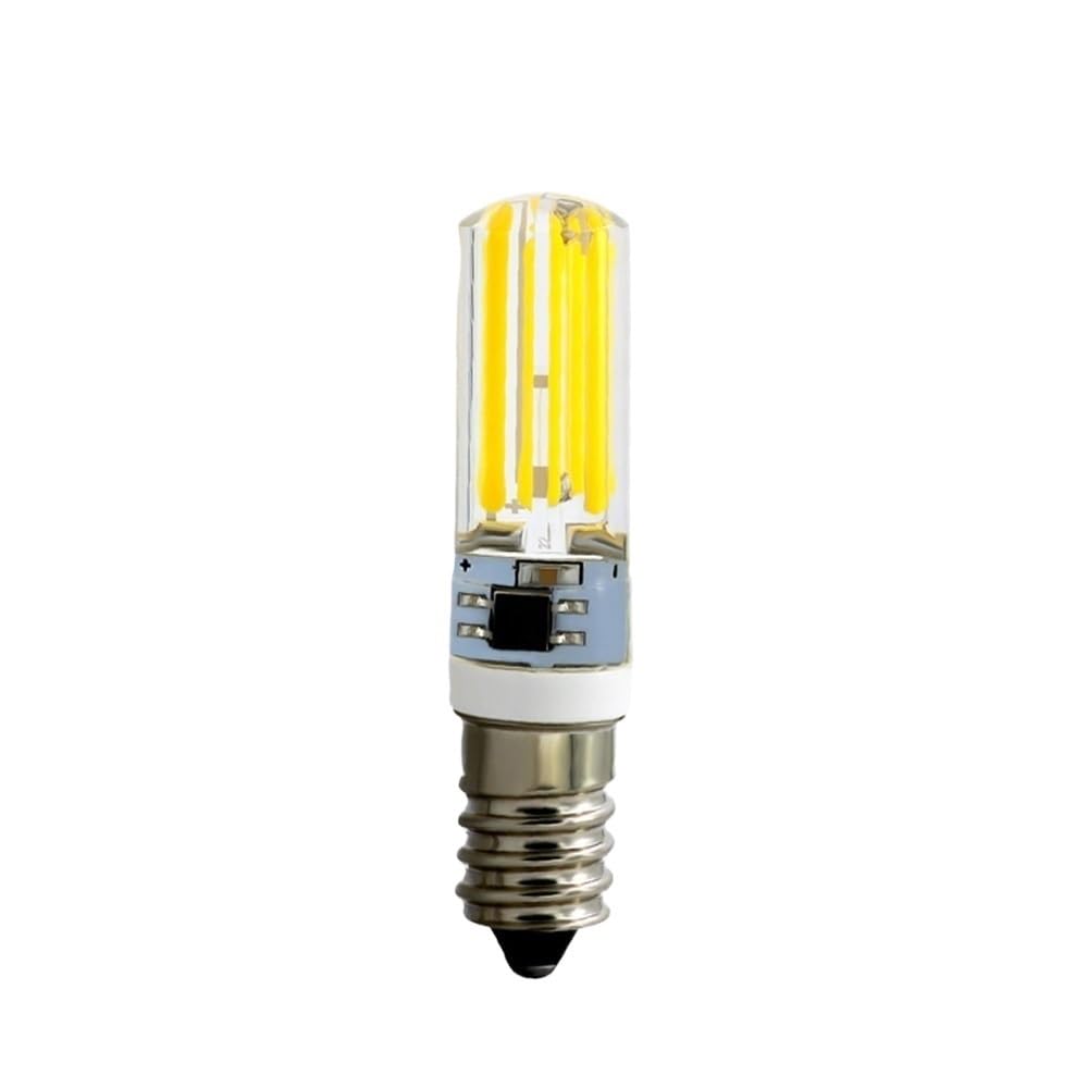 Illuminazione KJXP, Confezione da 10, Lampada da frigorifero LED COB AC220V G9/G4/E14 Lampada di cristallo dimmerabile da 5 W Sorgente luminosa for interni domestici(Warm white,6W E14)