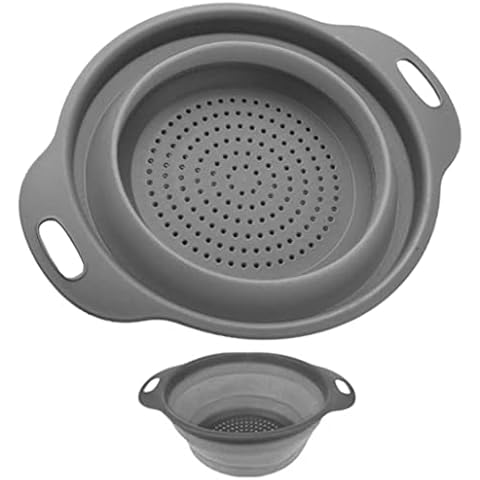 2 x Silikon-Sieb, zusammenklappbar, 30 cm Küche Cover