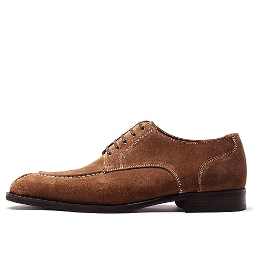 Mens Dress Shoes Suede Leather Derby Oxford Shoes for Men2
