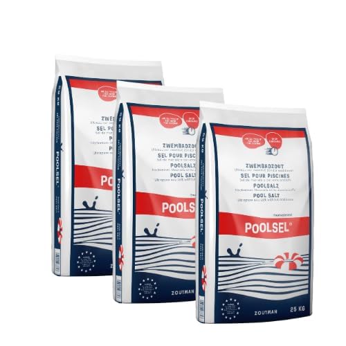 Poolsel | 3 x 25kg| Granular Swimming Pool Salt
