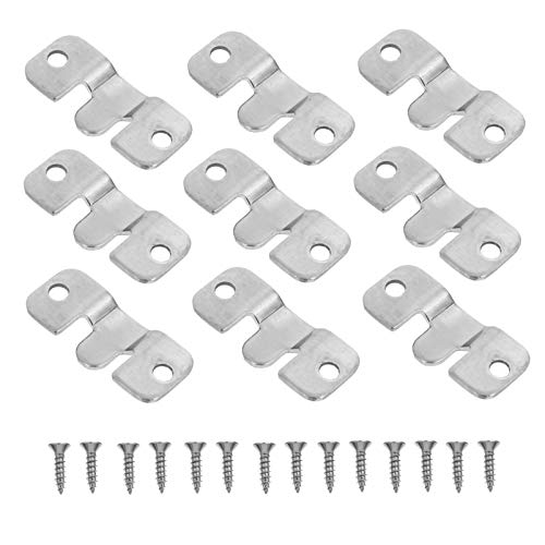 Cabilock Kit de 10 conjuntos de ganchos para pendurar com moldura para foto, kit de pendurar com par
