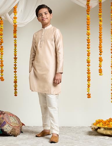 Image of Amazon Brand - Symbol Boy's Festive Rayon Kurta Pajama Set