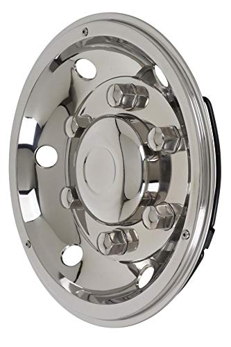 Hansen Styling Parts Copricerchi 17,5 pollici in acciaio inox con dadi applicati, universale, adatto per cerchi in acciaio