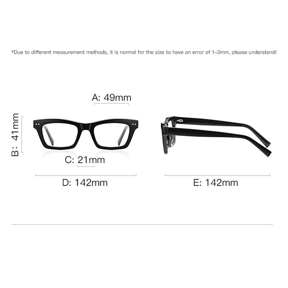oprawki okularów retro dla mężczyzn octan małe kwadratowe okulary niebieski czarny unisex damskie optyczne