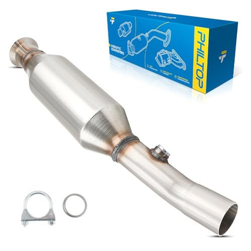 PHILTOP Catalytic Converter Kit Compatible with Toyota Chevrolet, 1998-2002 Corolla/Prizm 1.8L Stainless Steel Catalytic Converter Replace# 15844, 642939, 40243 (EPA Compliant)