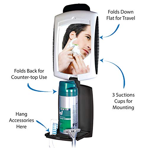 Zadro Z’fogless Travel Shower Shaving Men’s Grooming Mirror, Black #TOP2