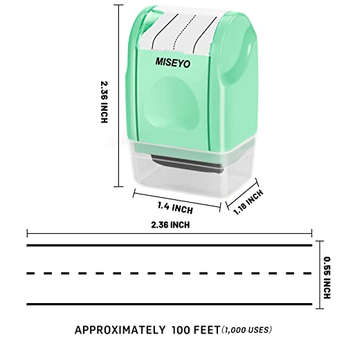 Image of Miseyo Self-Inking Dashed Handwriting Lines Practice Roller Stamp for Kids