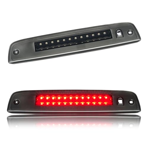 Image of Third 3rd Brake Light LED for 2003-2016 Ford Expedition, High Mount Rear Brake Lights Assembly for 03-16 Lincoln Navigator, Waterproof Center Cab Lamp Stop Light (Black)
