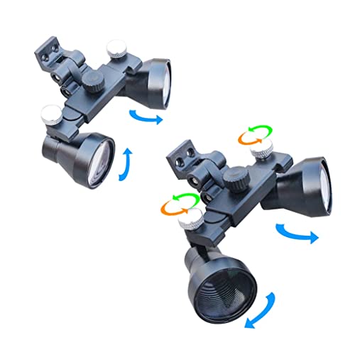 Lupa Binocular Lupa Dental 2.5X con Gafas ultraligeras Protección de Gafas de Larga Distancia de Trabajo (Color : B, Size : One Size)