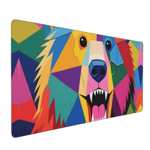 Tapis de souris de jeu grand format, tapis de bureau antidérapant et clavier d'ordinateur 3D