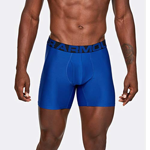 Image of Under Armour Men's Performance Tech 6 Inch 3 Pack Solid Boxer Briefs Boxer Shorts