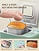 Neretva Bread Maker, 20-in-1 2LB Bread Machine Dual Heater & Nonstick Ceramic Pan Bread Makers Machine All Metal Compact for Gluten Free/Dough Maker/Meat Floss/Jam/Yogurt/Breadmaker Recipe-Light Green