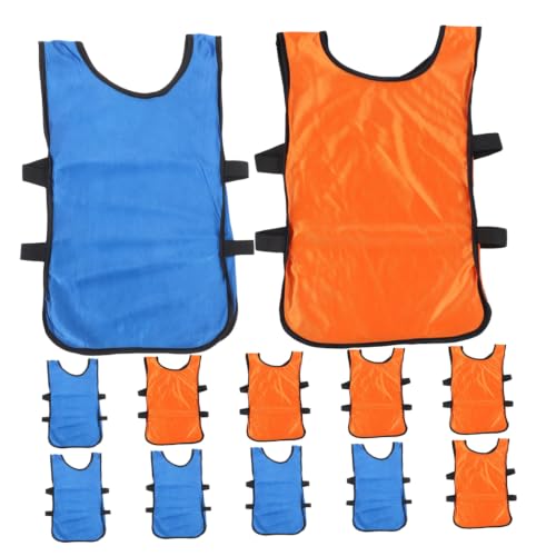 ifundom 12 Piezas Chaleco Deportivo para Jóvenes Tejido de Fibra de Poliéster, Transpirable y Absorbente de Humedad, Lavable a Máquina para Sesiones de Entrenamiento y Deportes en Equipo