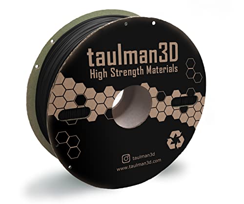 taulman3D PETG Recycled Filament 1.75mm, 3D Printer Consumables, 1kg Spool (2.2lbs), 100% Recycled Enviro PETG, Fit Most FDM Printer (Black)