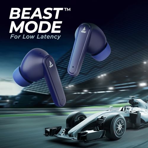 Image of Boat Airdopes 115 in Ear TWS Earbuds with ENx & Beast Mode, Upto 24 Hrs Playback and ASAP Charge(Furious Blue)