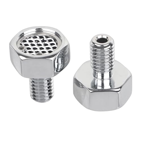 YDLMT Chrome Motorcycle Head Breather Bolts Screw Kit Fit for Harley EVO Twin Cam Dyna Softail Bobber Touring Road King Electra Street Glide 1994-2014