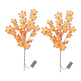 Photo Gallery osaladi 2pezzi led light maple branches for home decor warm light decorative table lamp for bedroom living room and parties Photo Gallery osaladi 2pezzi led light maple branches for home decor warm light decorative table lamp for bedroom living room and parties