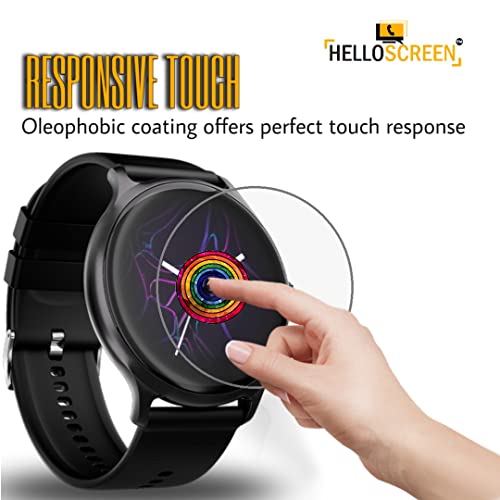 Image of 9H Screen Protector Flexible TPU Screenguard For NOISEFIT FORCE [1.32 inch] Smartwatch (2 Pack) - Unbreakable Hydrogel TPU Film [ Not A Tempered Glass]