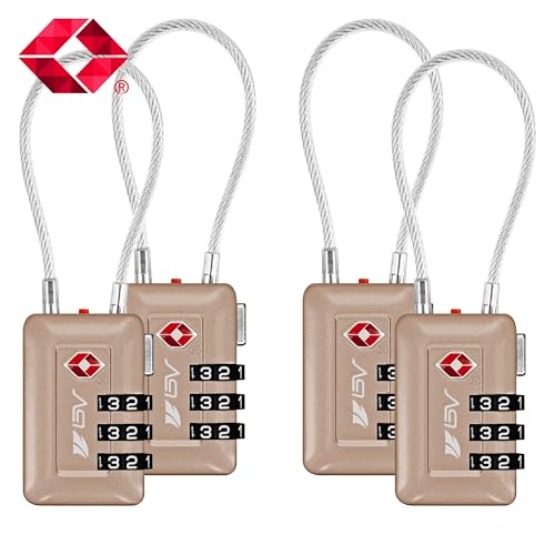 image for BV TSA Accepted Luggage Travel Lock, Set-Your-Own Combination Lock for