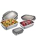 Produktbild GEFU Frischhaltedosen-Set PREPPO, 3-teilig  Brotdose, Lunchbox mit Deckel, aus Edelstahl, luftdicht und auslaufsicher