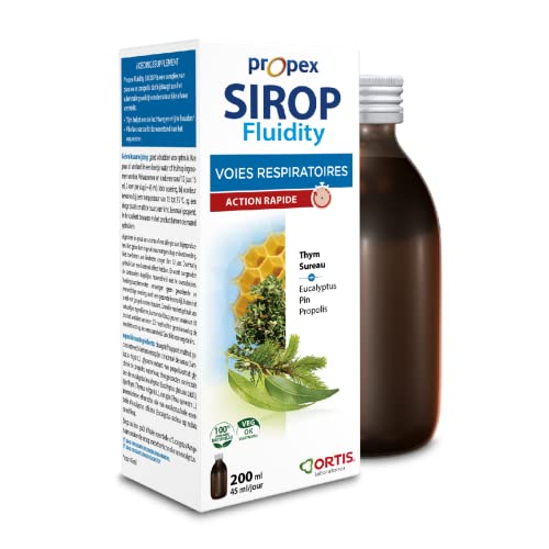 LABORATOIRES ORTIS - PROPEX SIROP Fluidity 200ml - Voies respiratoires dégagées - Défenses naturelles - Thym - Action rapide