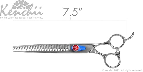 Vista 19 de Kenchii Five Star Offset Grooming Shear 8" Straight