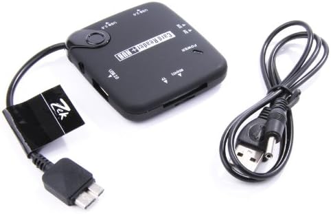 Zek Samsung Galaxy Note 3 SD USB 3.0 Card Reader, USB Adapter HUB, and OTG Adapter