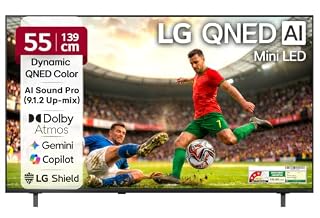 LG 139 cms (55 inches) Q65 AI Series 4K Ultra HD (3840 x 2160) Smart webOS Mini LED TV 55QNED65BLA 2026