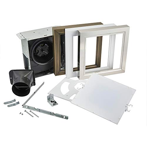 Image of Broan-NuTone AER110LTK Energy Star Certified Bath Fan, Medium, White, Brushed Bronze, Brushed Nickel