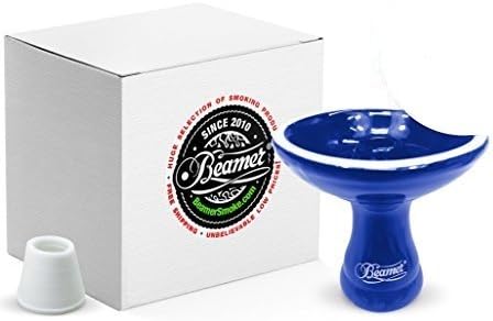 U Pick Color: Blue Authentic Ultra Premium Beamer Xtra Wide Deep Funnel Style Bowl + Grommet + Beamer Smoke Limited Edition Sticker. Comes Bubble Wrapped in Box
