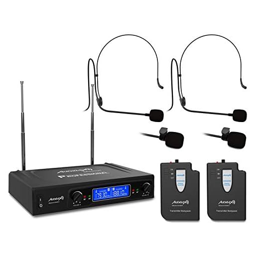 Audibax Missouri 2500 Microfono inalambrico Profesional Doble Lavalier/Madona Frec. A