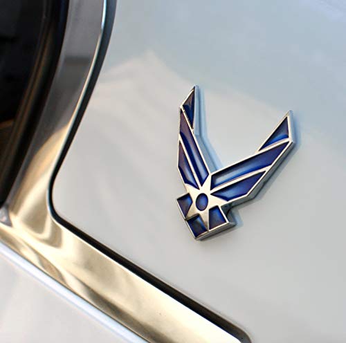 3D Metal Badge Us Air Force Usaf Blue Wings Car Emblem Sticker Decal (Air Force) #TOP2