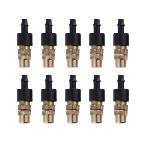 Messing Springbrunnen Düse 10-200PCS Outdoor Beschlagen Kühlsystem Garten Bewässerung Zerstäuber Düsen Einstellbare Sprinkler Kopf(10pcs color 1)
