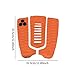 Colaxi 3Pcs Surfboard Traction Pads Boat Floor Mat Multipurpose DIY Stomp Pad EVA Deck Grip Foot Tail Pad for Skimboard, Orange