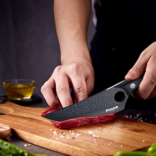 Huusk Japan Knife,Sharp Knife Chefs Knife With Leather Sheath Viking Knife Husk Knife Chef Meat Cleaver, Home Camping Or Outdoor #TOP4