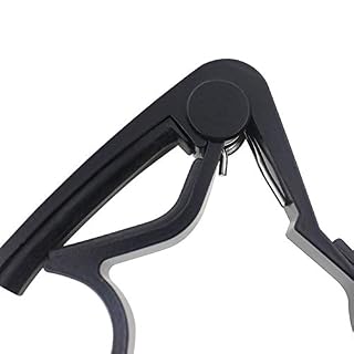 Capo de guitare pour guitares acoustiques et électriques, alliage de zinc(Le noir) - Les Beatles, Paul McCartney, John Lennon, RIngo Starr, George Harrison Capo de guitare pour guitares acoustiques et électriques, alliage de zinc(Le noir) – Image 3